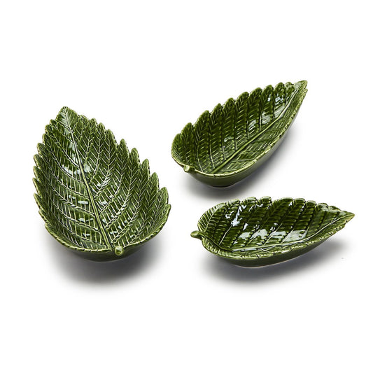 Fern Leaf Tidbit Plates