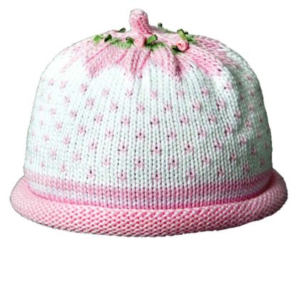 Flowers Collection Knit Hat