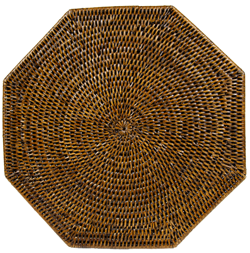 Rattan Octagonal Plate Charger