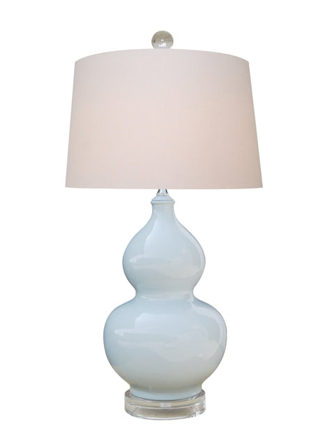 Porcelain Palladian Blue Gourd Lamp