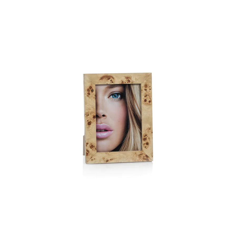 Burlwood Veneer Photo Frames