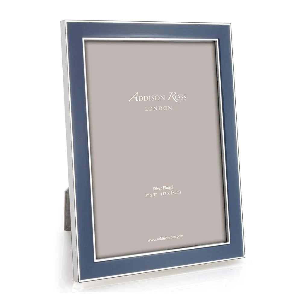 Enamel Frames with Silver Trim