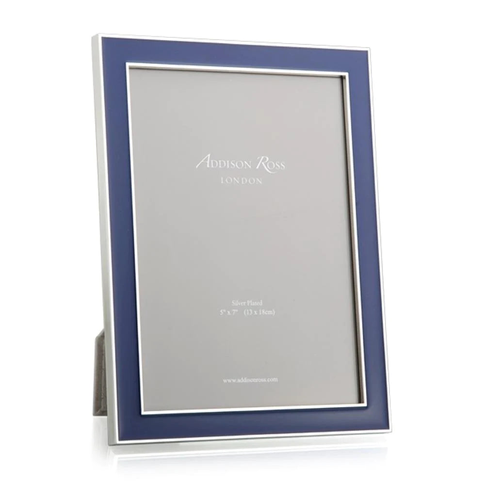 Enamel Frames with Silver Trim