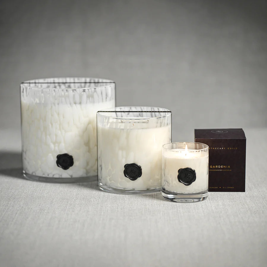 Opal Glass Candles - Gardenia