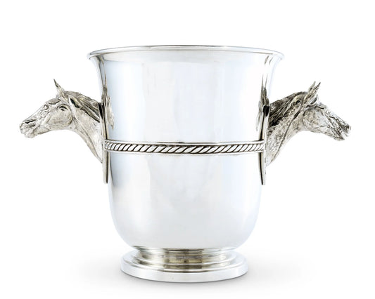 Pewter Horse Head Champagne Bucket