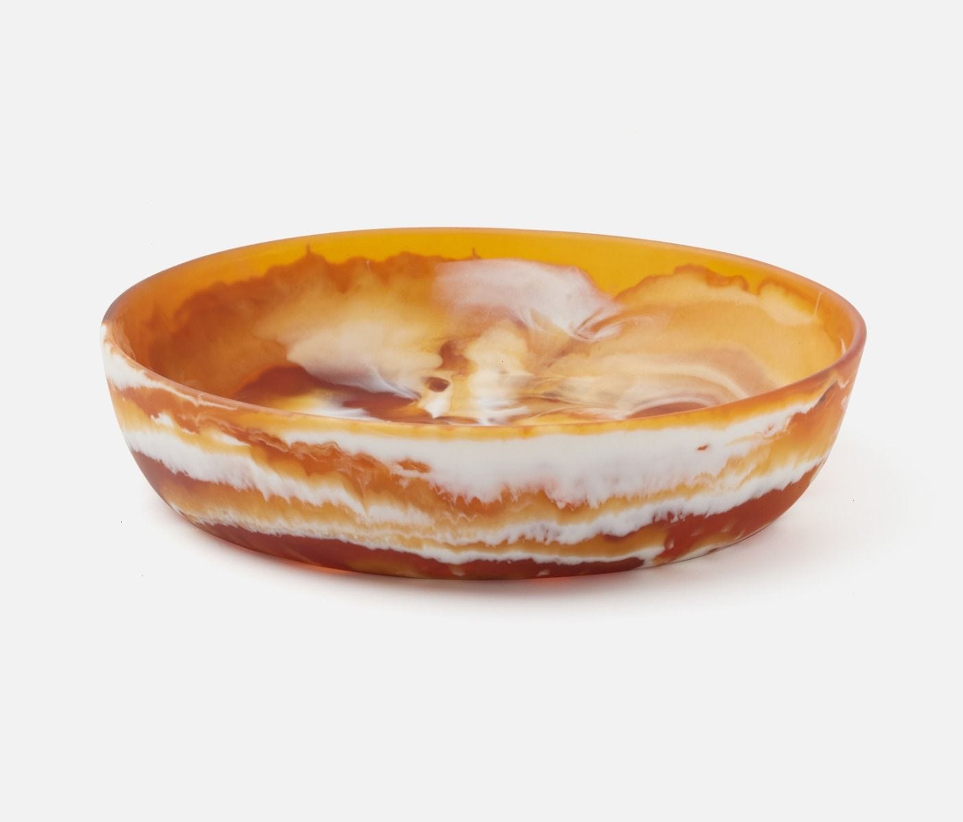 Swirled Resin Serving Bowls