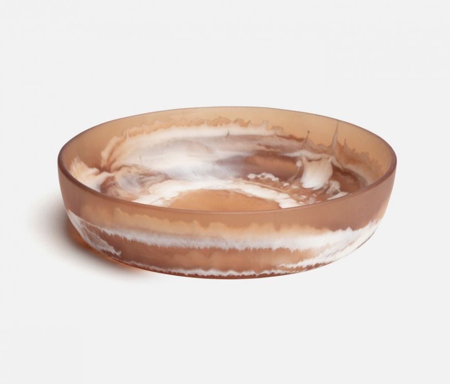 Swirled Resin Serving Bowls