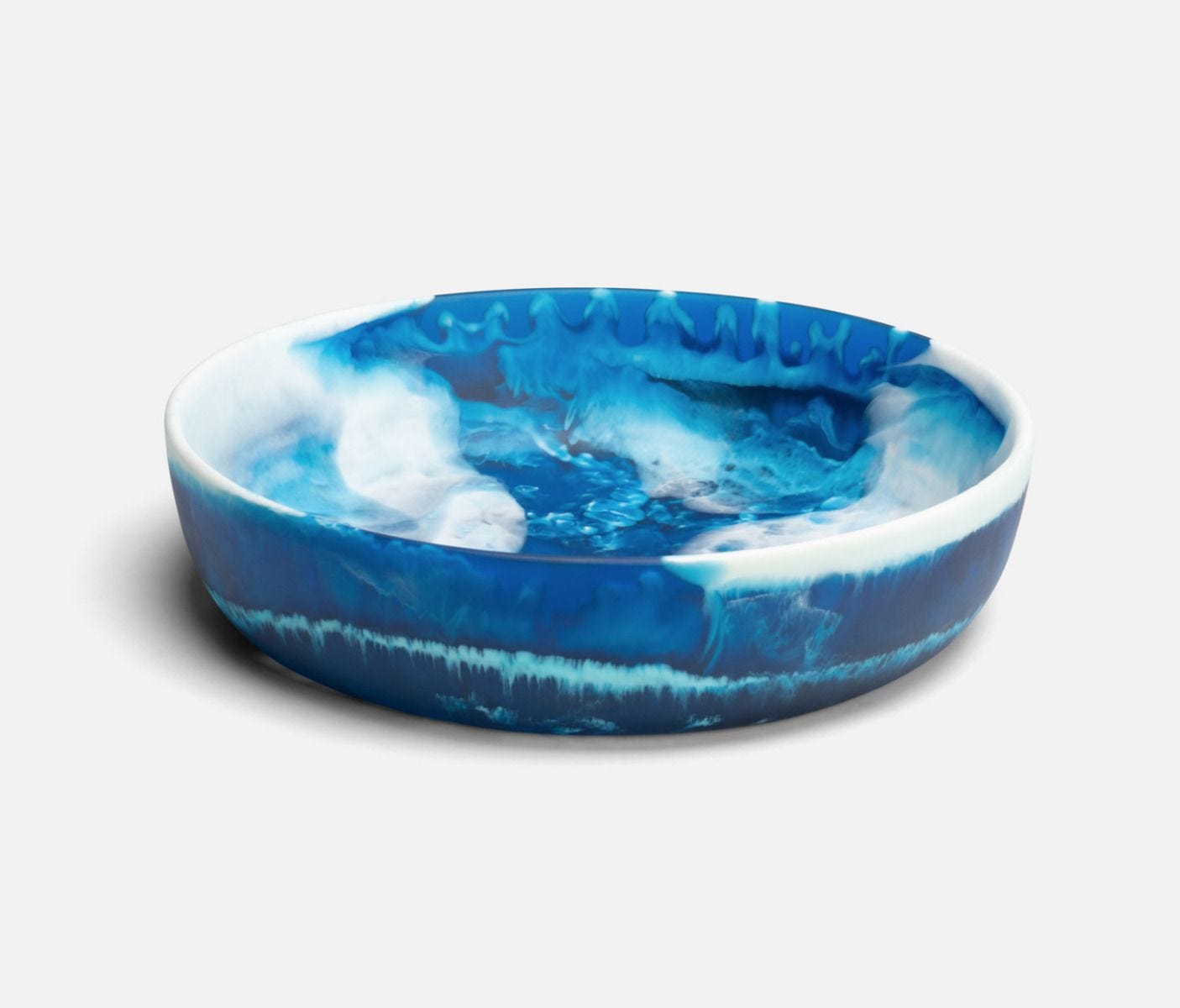 Swirled Resin Serving Bowls