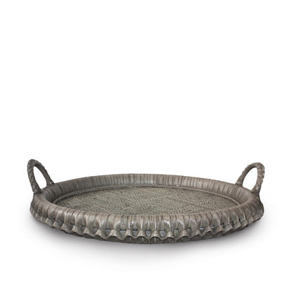 Kenis Braided Round Tray