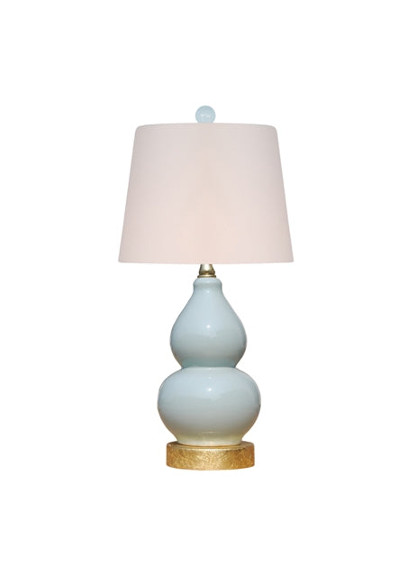 Porcelain Double GourdPalladium Blue Lamp