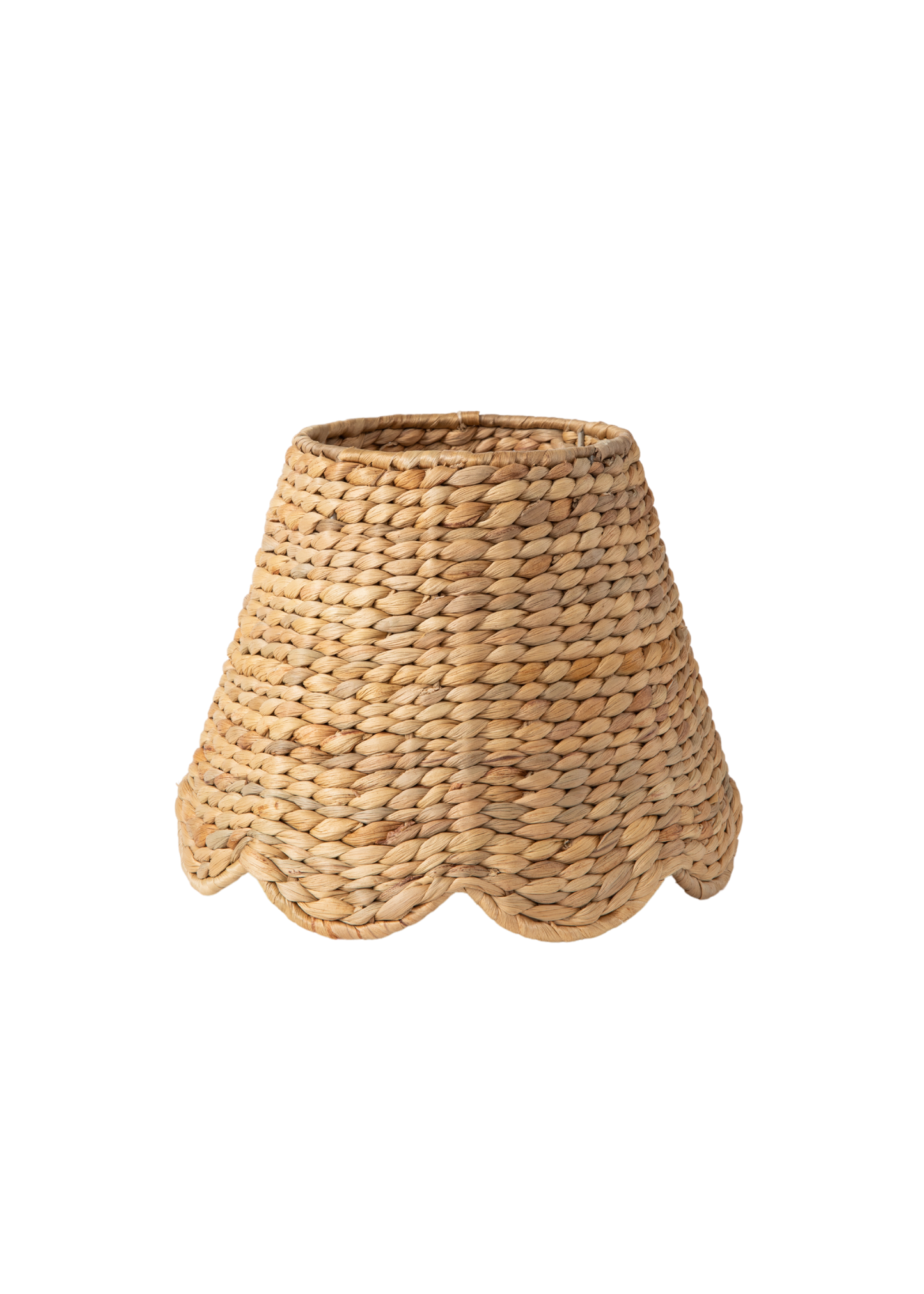 Scalloped Lampshade - Water Hyacinth