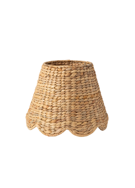 Scalloped Lampshade - Water Hyacinth