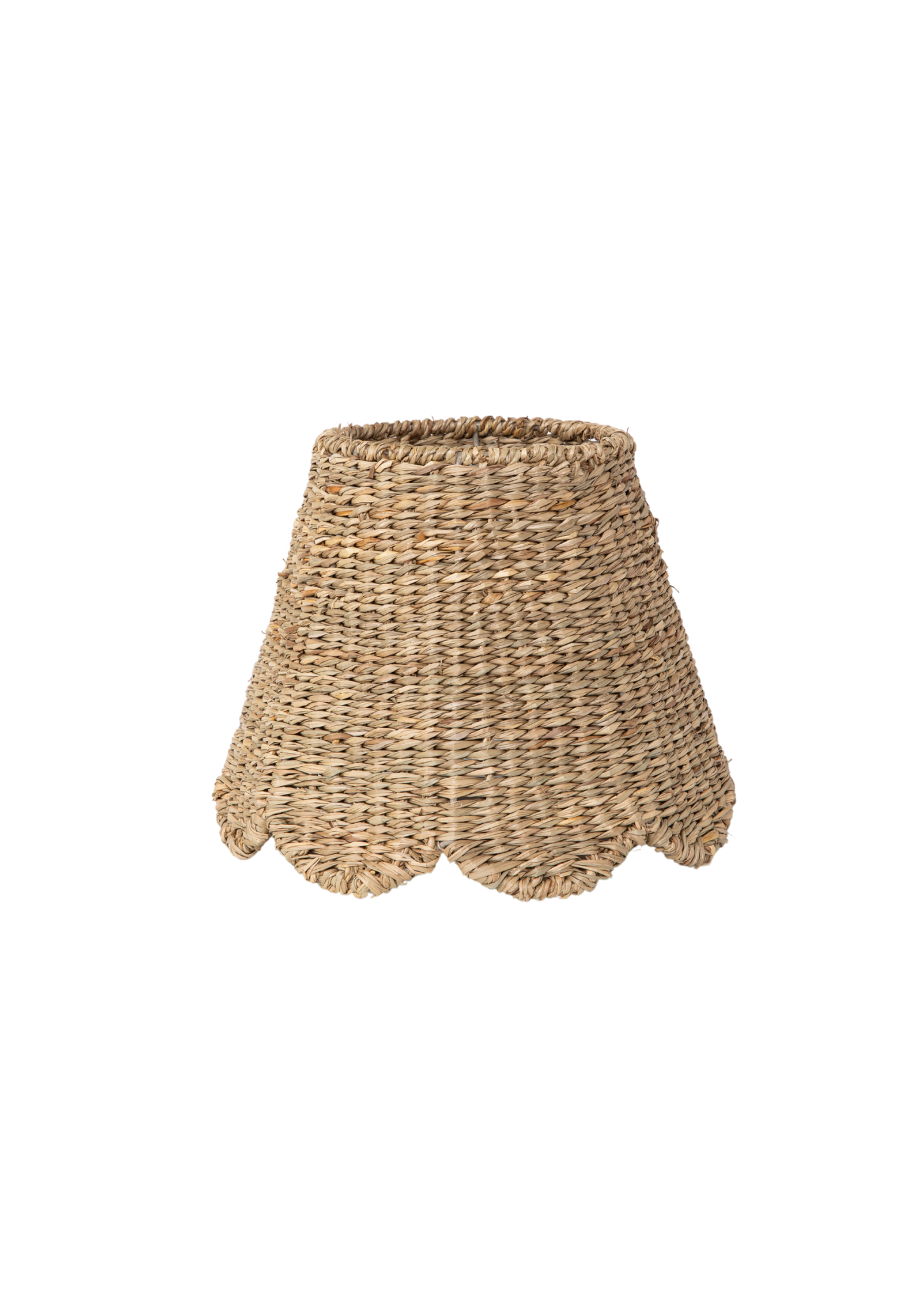 Scalloped Lampshade - Seagrass