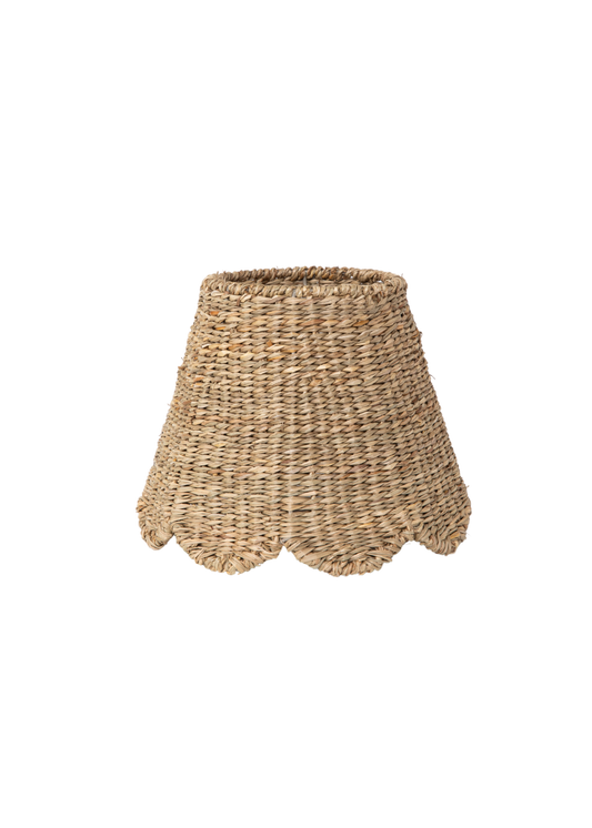 Scalloped Lampshade - Seagrass