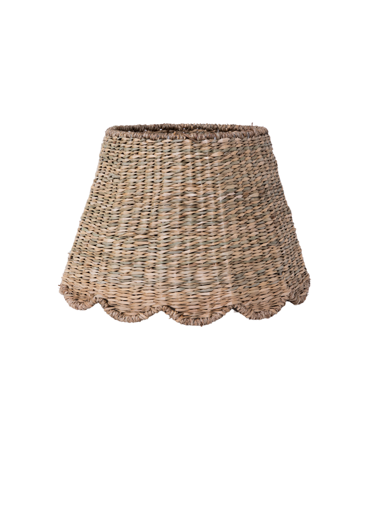 Scalloped Lampshade - Seagrass