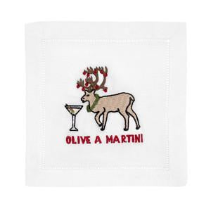 Olive A Martini Cocktail Napkins