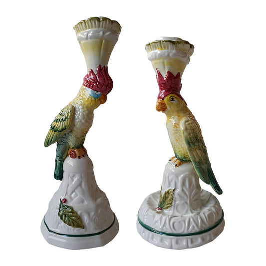 Parrot Candlesticks - Set of 2